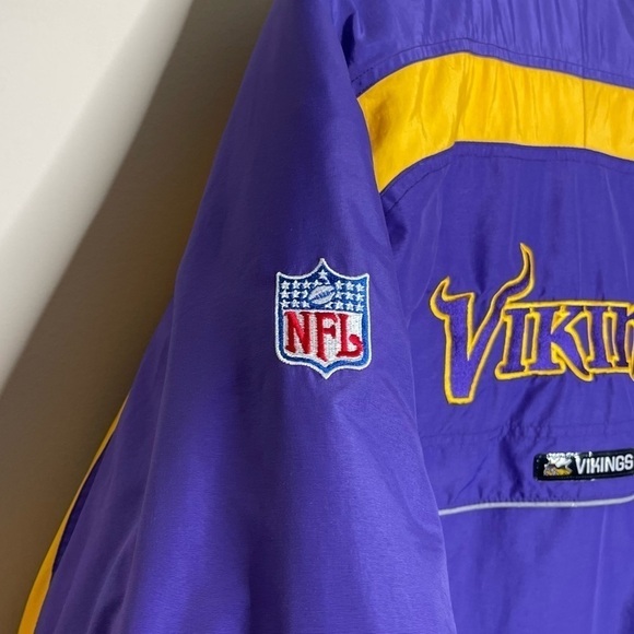 Reebok Minnesota Vikings Football Winter Coat Y2K - Picture 5 of 13